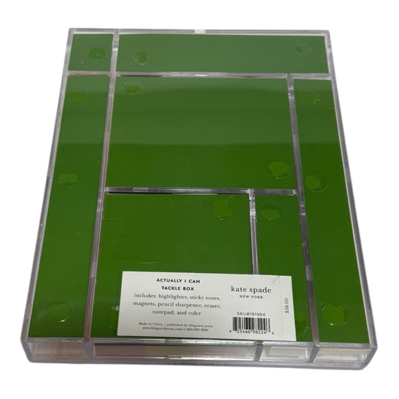 kate spade new york “Actually I Can” Stationery Tackle Box Set NEW - Picture 5 of 6